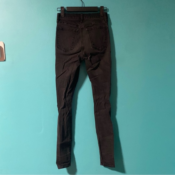 J Brand 24 Maria Black Distressed Skinny Jeans - Picture 5 of 6